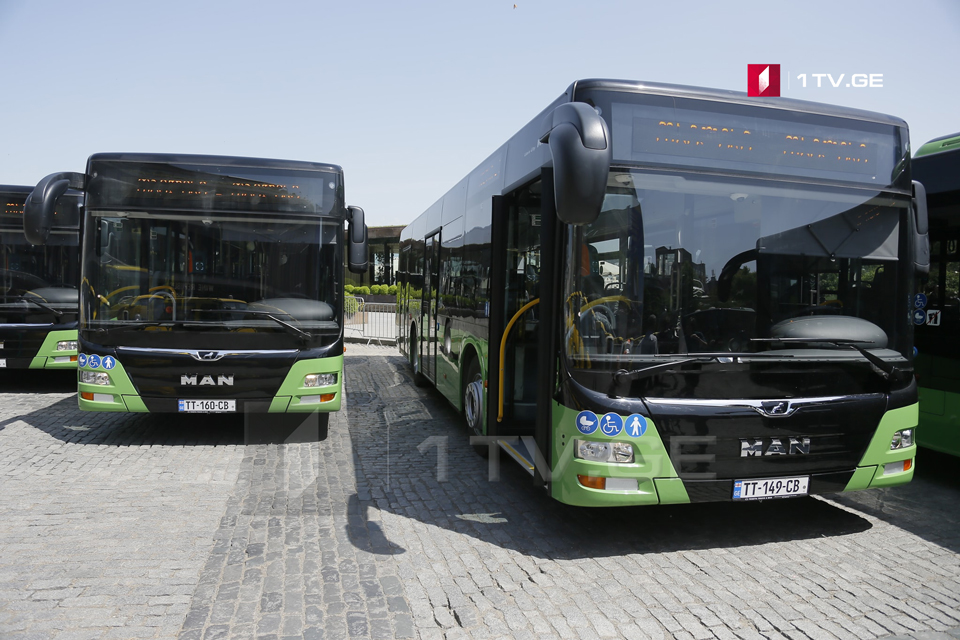 ივნისის ბოლომდე თბილისში კიდევ 40 ახალი მუნიციპალური ავტობუსი შემოვა