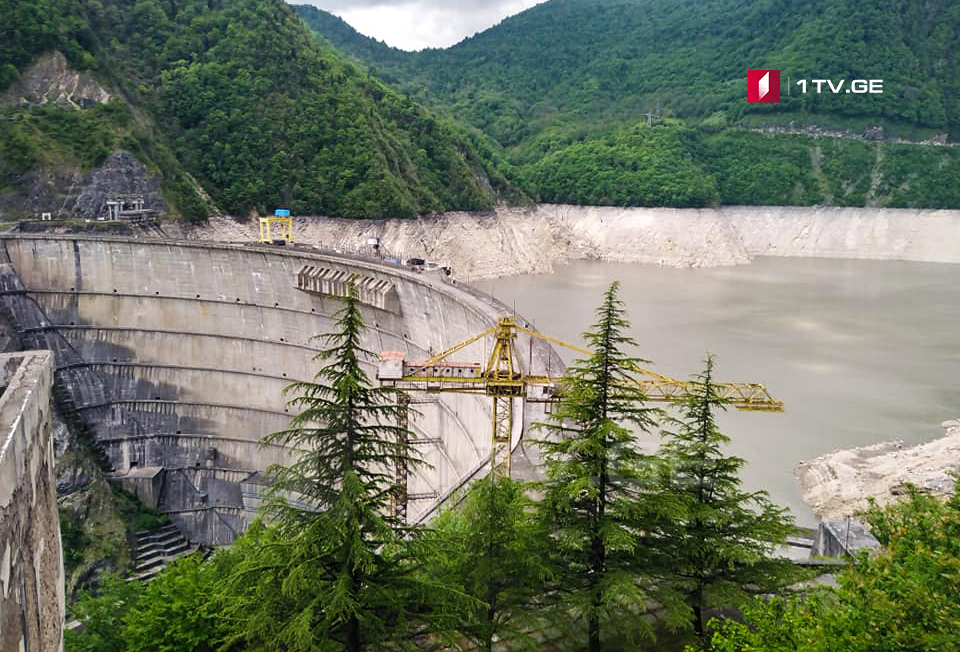 Уровень воды на "Ингури ГЭС" снизился до 439 метров