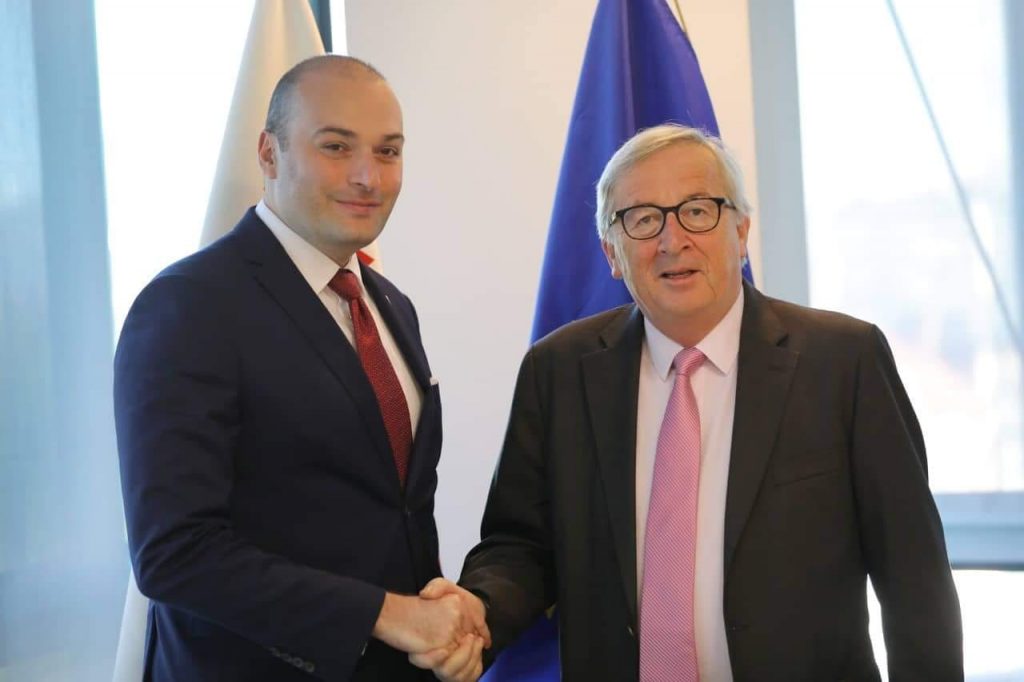 Мамука Бахтадзе и Жан-Клод Юнкер обсудили прогресс, достигнутый Грузией на пути европейской интеграции