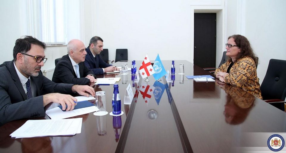 დავით ზალკალიანი საქართველოში გაერო-ს ახლად დანიშნულ რეზიდენტ-კოორდინატორს შეხვდა