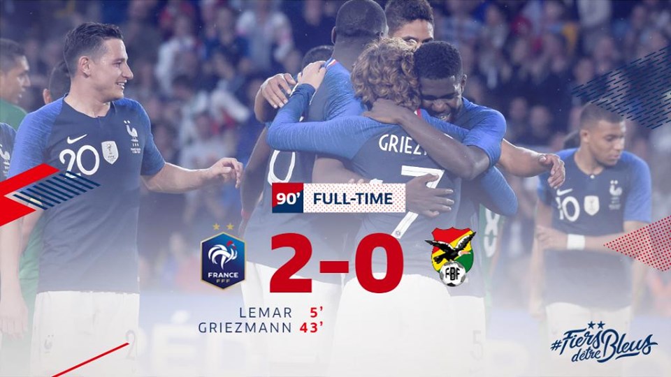საფრანგეთმა ბოლივიას ამხანაგურ მატჩში მოუგო, მბაპემ ტრავმა მიიღო (ვიდეო)
