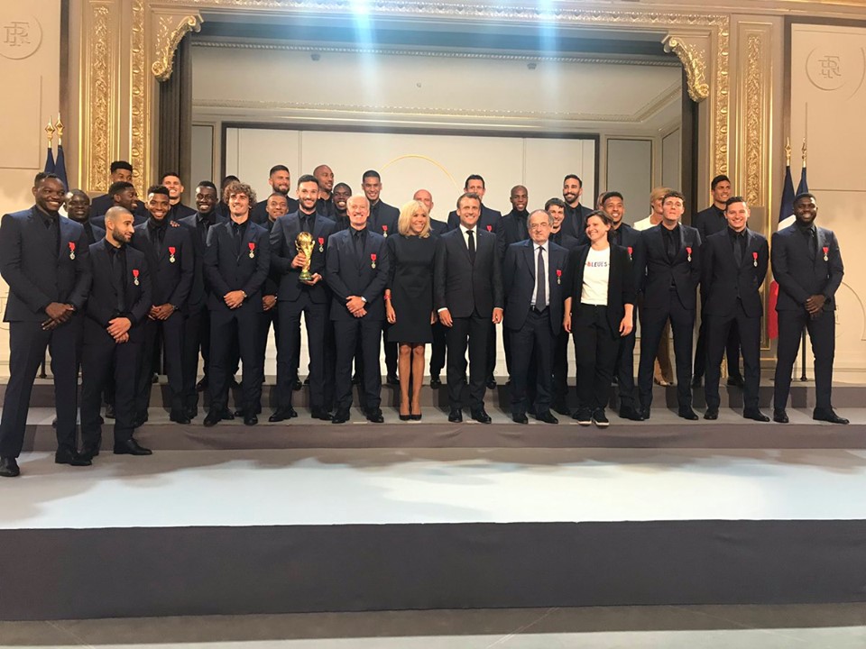 საფრანგეთის ნაკრები საპატიო ლეგიონის ორდენოსანი გახდა