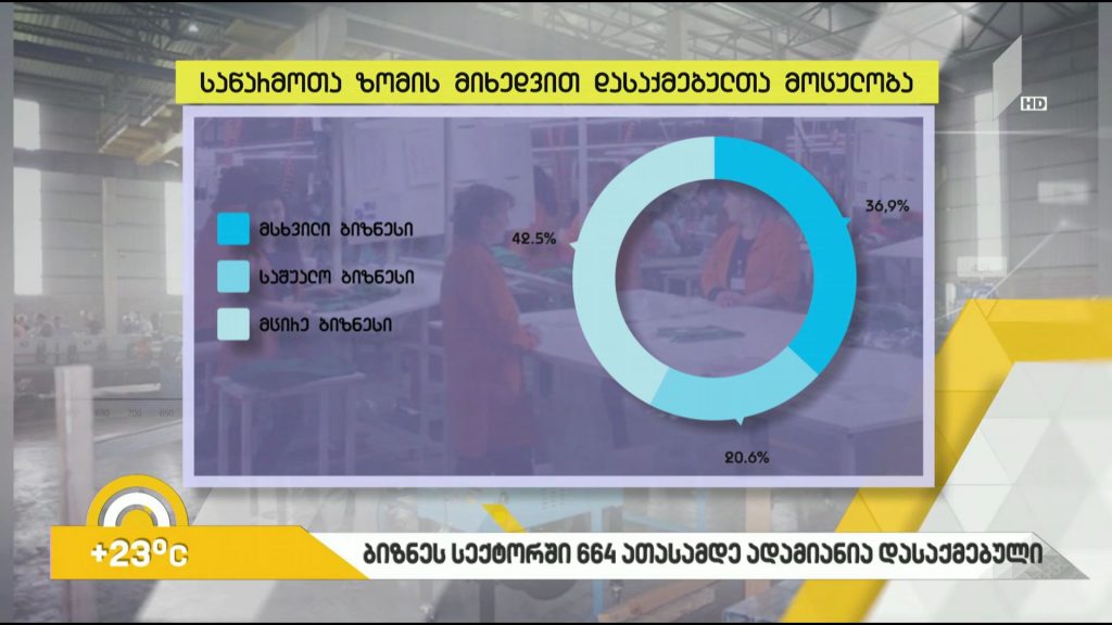 #ბიზნესპარტნიორი ​ბიზნესსექტორში 664 000-მდე ადამიანია დასაქმებული