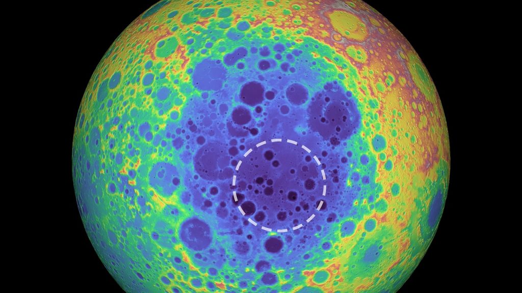 მთვარის უდიდესი კრატერის ქვეშ უზარმაზარი მასის ანომალია აღმოაჩინეს