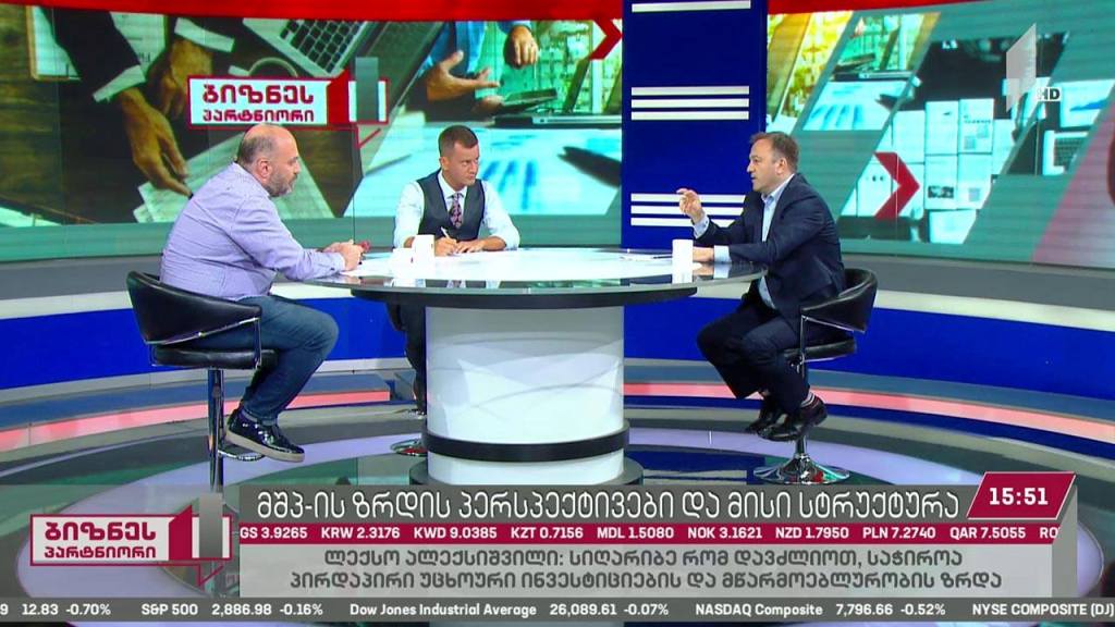 მთლიანი შიდა პროდუქტის ზრდის პერსპექტივა და სტრუქტურა