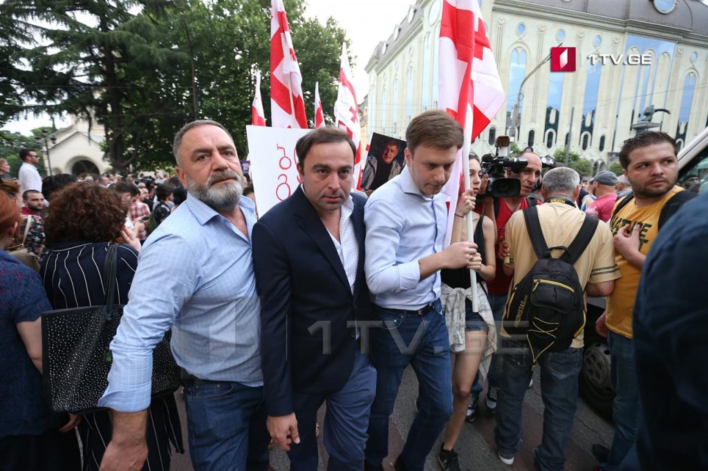 პარლამენტთან, აქციაზე ვატო შაქარიშვილს ფიზიკური და სიტყვიერი შეურაცხყოფა მიაყენეს [ვიდეო]