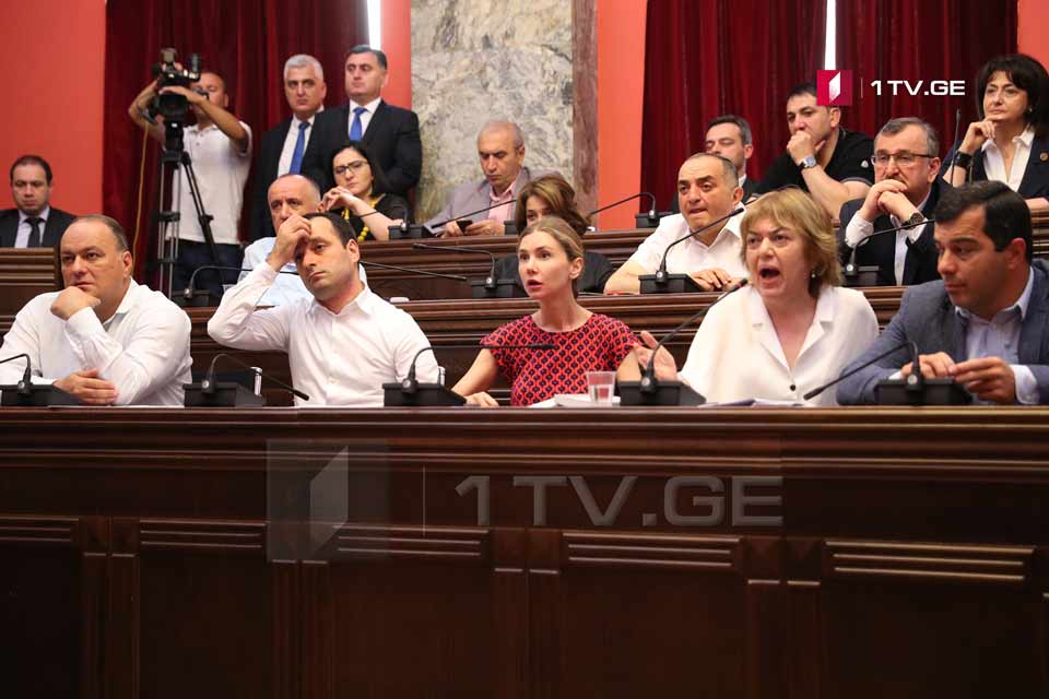ნიკა მელიასთვის სადეპუტატო იმუნიტეტის მოხსნის საკითხზე მსჯელობა ხმაურის ფონზე მიმდინარეობს
