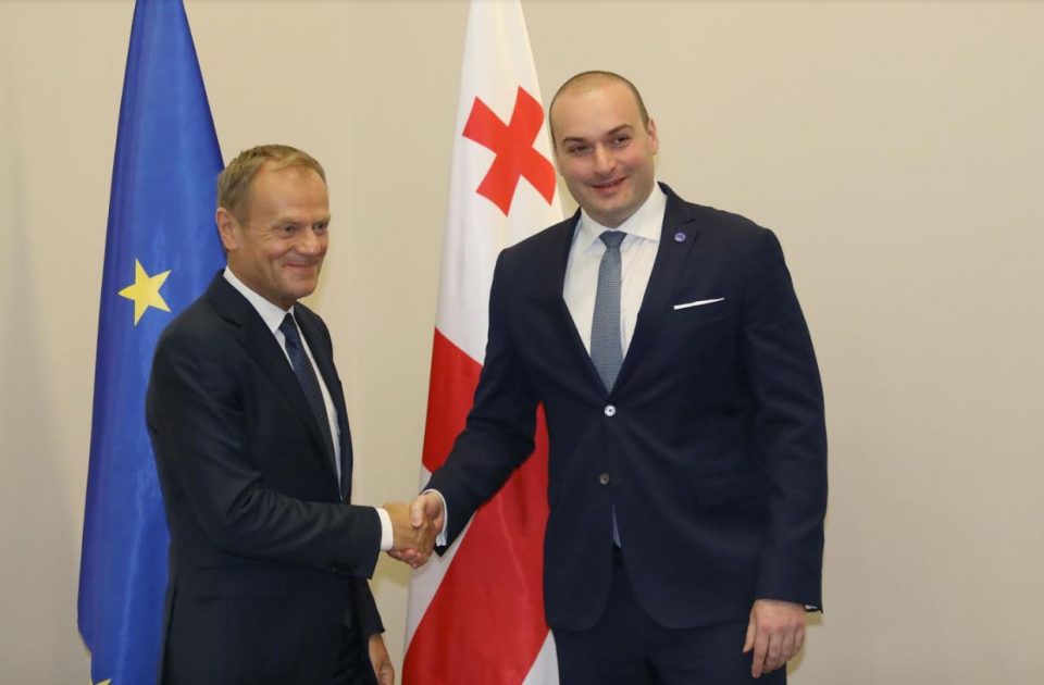 მამუკა ბახტაძემ და დონალდ ტუსკმა საქართველოს ევროპული ინტეგრაციის ახალ შესაძლებლობებზე იმსჯელეს