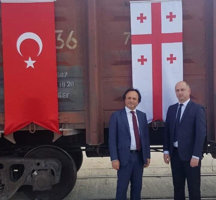 თურქეთიდან საქართველოში ახალი მატარებლით პირველი სატვირთო რეისი შესრულდა