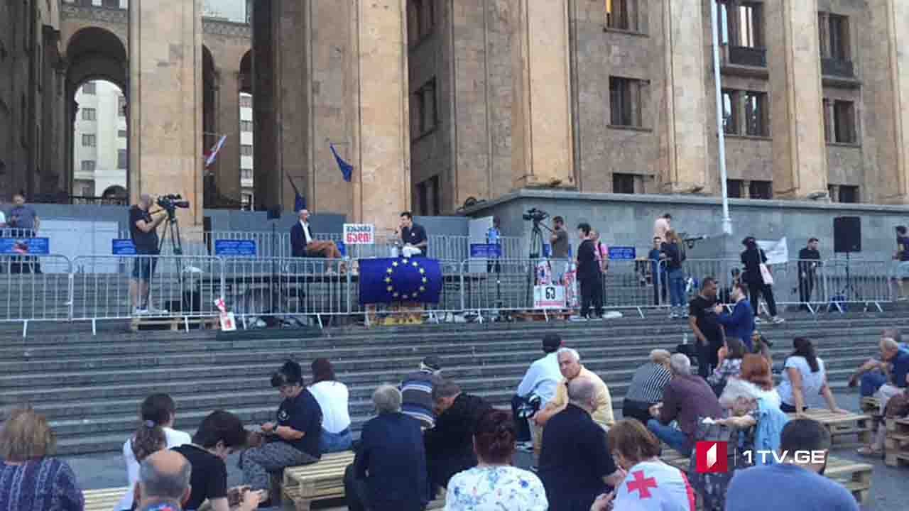 აქცია რუსთაველის გამზირზე