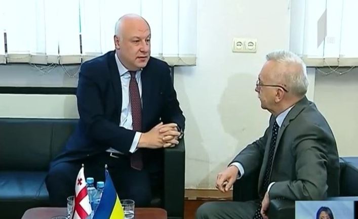გიგი წერეთელი საქართველოში უკრაინის ელჩს შეხვდა