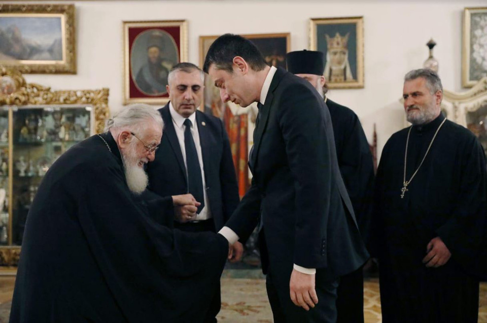 İkinci İliya Patriarxlıqda Giorgi Qaxariyanı qəbul etdi (foto)
