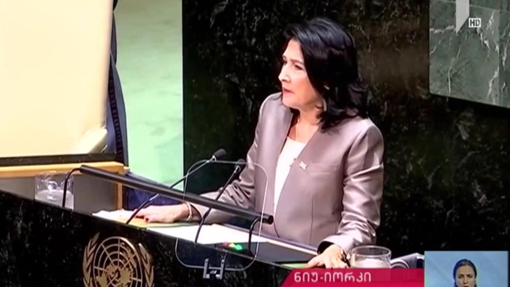 პოლიტიკოსები სალომე ზურაბიშვილის გაეროს ტრიბუნაზე გამოსვლას აფასებენ