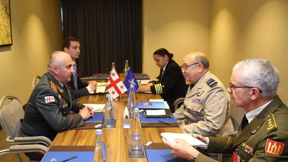 თავდაცვის ძალების მეთაური ნატო-ს სამხედრო კომიტეტის თავმჯდომარეს შეხვდა 