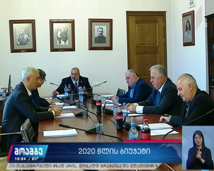 თავდაცვის კომიტეტში 2020 წლის ბიუჯეტის პროექტზე იმსჯელეს