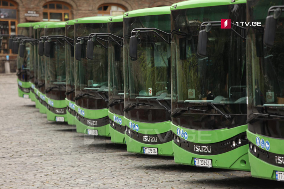 თბილისში „ისუზუს“ მარკის 60 ახალი მუნიციპალური ავტობუსი იმოძრავებს [ფოტო]