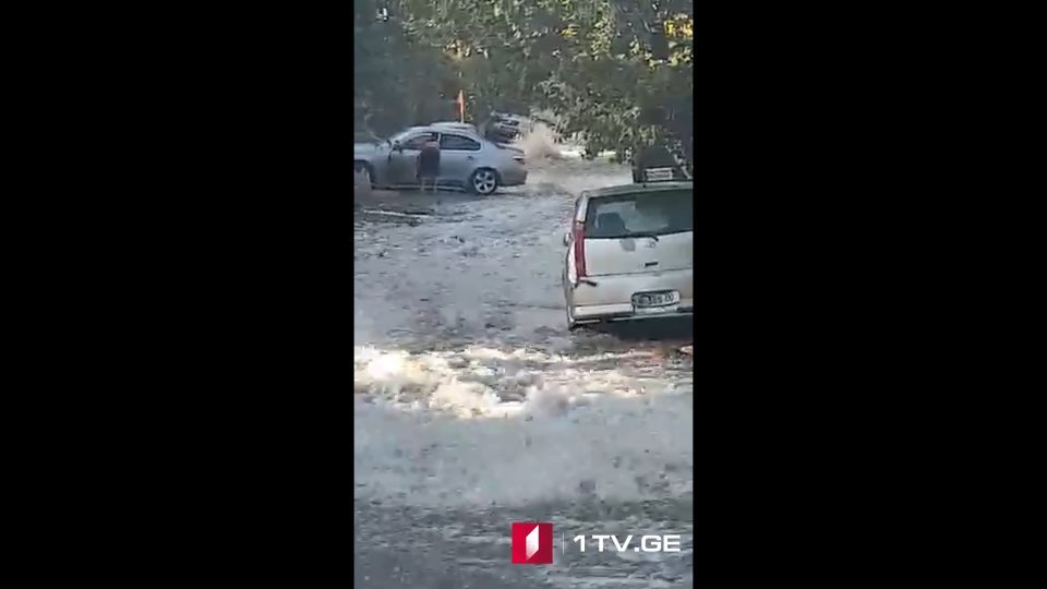ნაძალადევის რაიონში ქუჩები დაიტბორა [ვიდეო]