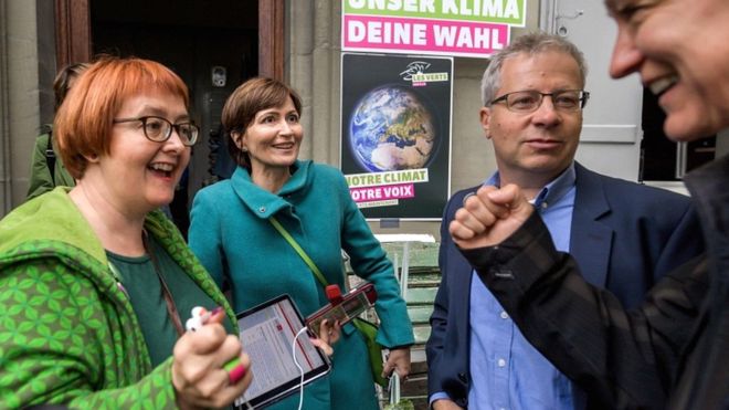 შვეიცარიის საპარლამენტო არჩევნების შედეგებმა „მწვანეების“ რეკორდული გაძლიერება აჩვენა