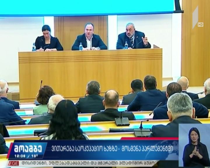 პარლამენტში საოკუპაციო ზოლში არსებულ ვითარებაზე მსჯელობენ
