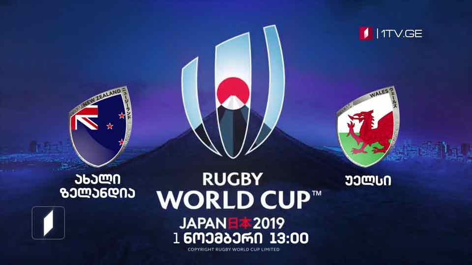 ახალი ზელანდია - უელსი - მატჩი მესამე ადგილისათვის - რაგბი. მსოფლიო თასი. პირველი ნოემბერი, 13:00