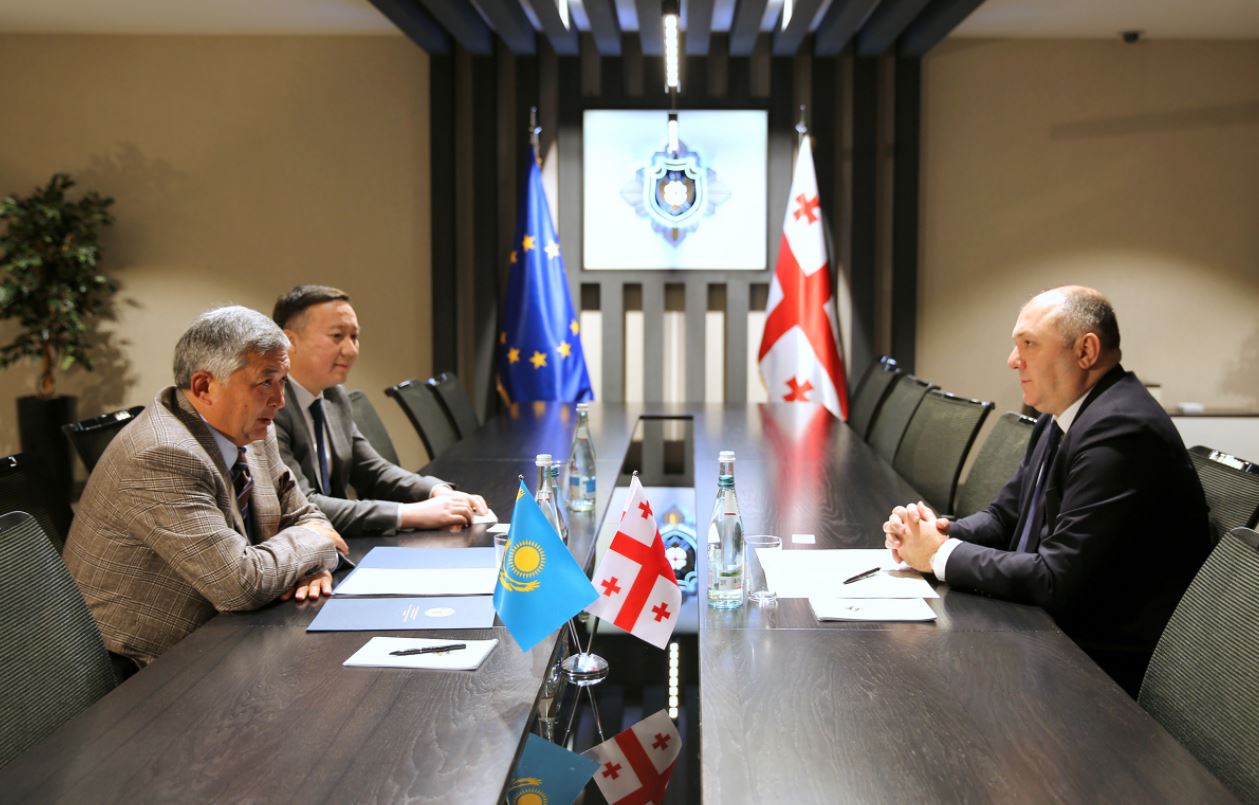 სახელმწიფო უსაფრთხოების სამსახურის უფროსი ყაზახეთის ელჩს შეხვდა