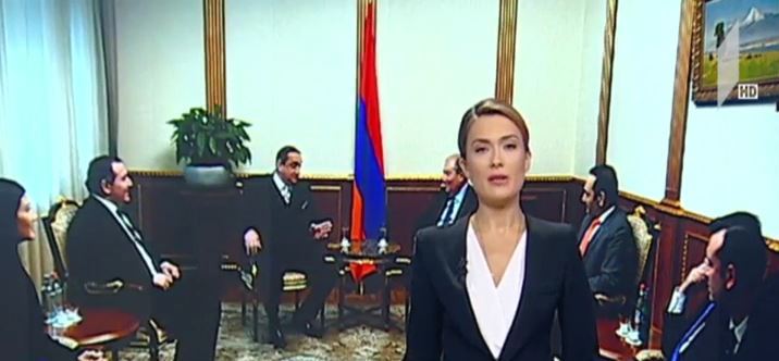დავით საგანელიძე სომხეთის პრეზიდენტს შეხვდა