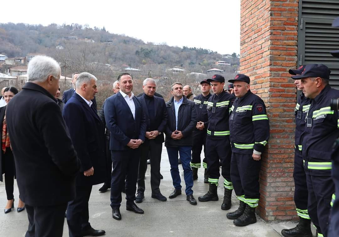 ვახტანგ გომელაურმა სიღნაღში ახალი სახანძრო-სამაშველო შენობა გახსნა