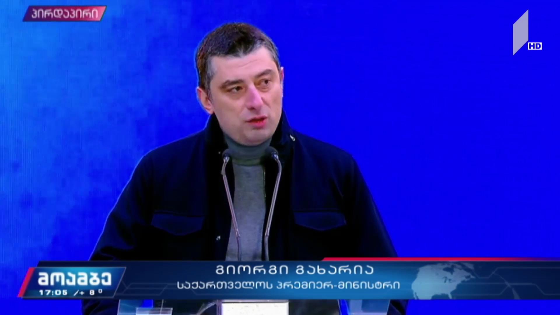 გიორგი გახარიას გამოსვლა აქციაზე - „საქართველოს გზა ევროპისკენ“