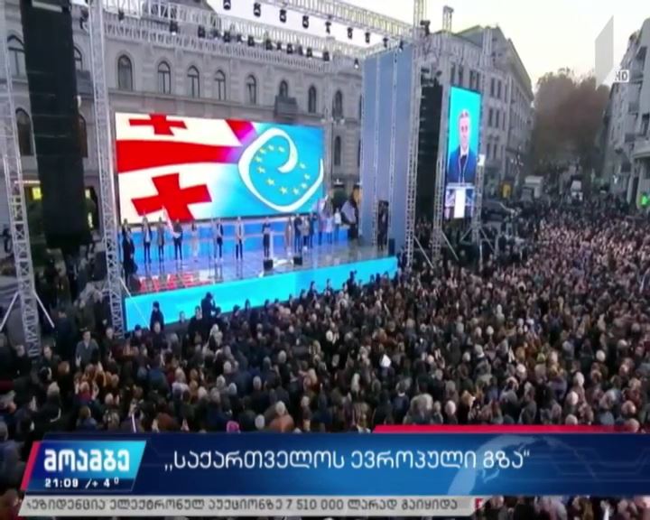 „საქართველოს ევროპული გზა“ - აქცია თავისუფლების მოედანზე