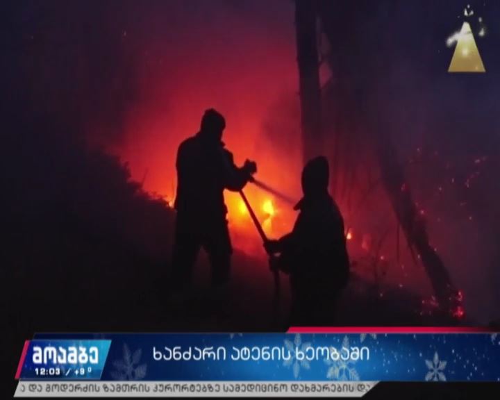 ატენის ხეობაში ხანძარი ლიკვიდირებულია