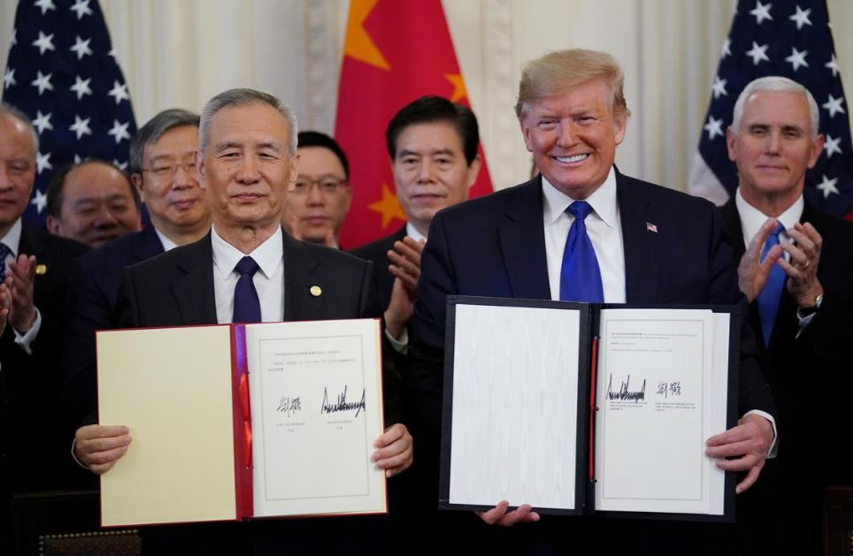 აშშ-მა და ჩინეთმა სავაჭრო შეთანხმება გააფორმეს