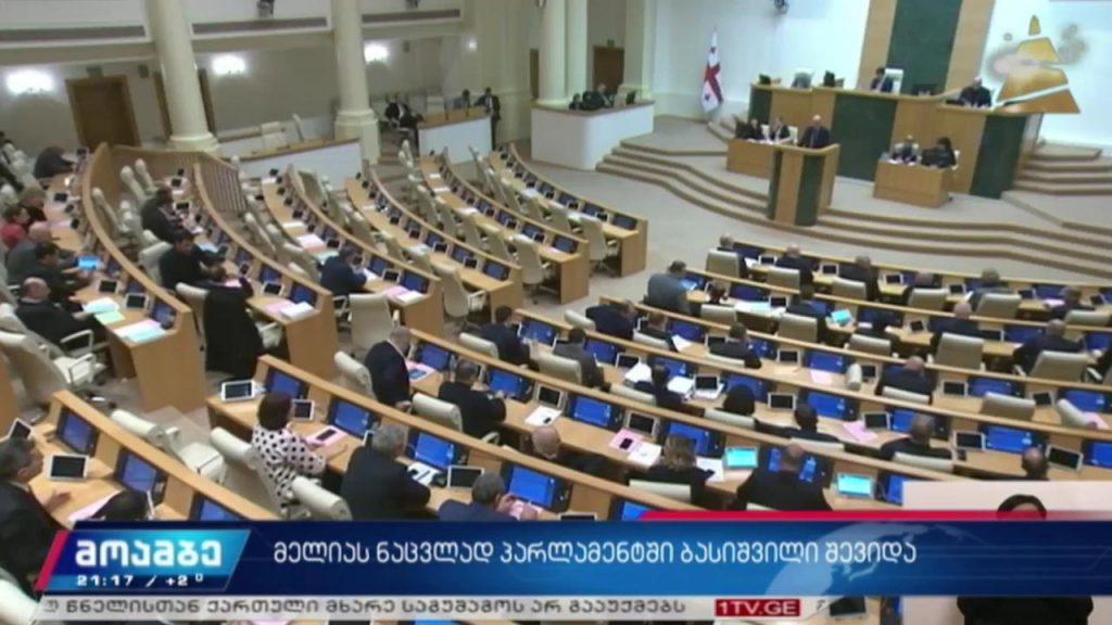 მელიას ნაცვლად პარლამენტში ბასიშვილი შევიდა