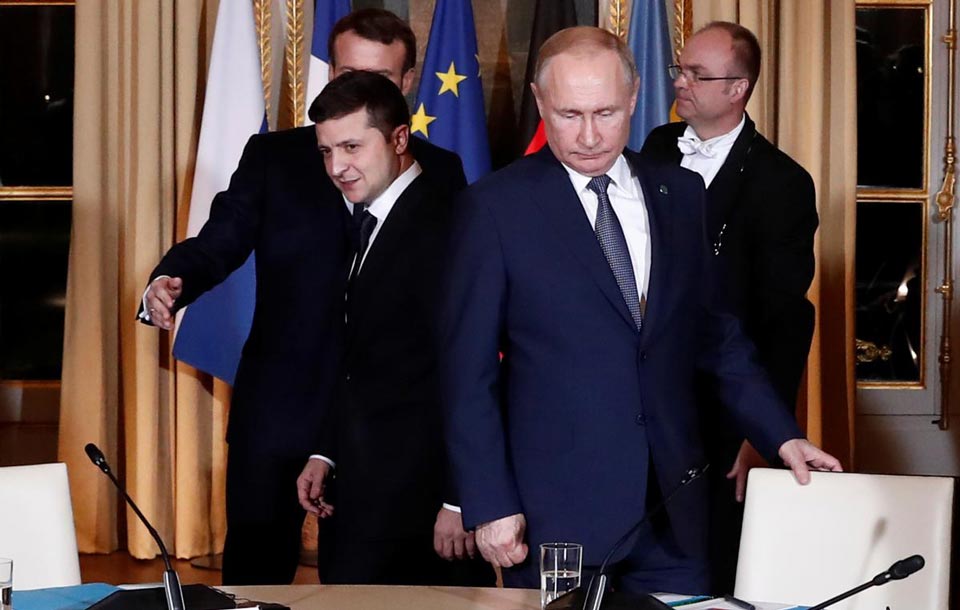Vladimer Zelenski - Ukrayna böyük ölkə, Avropada ən böyük ölkədir, düşünürəm Vladimir Putin bunu başa düşür