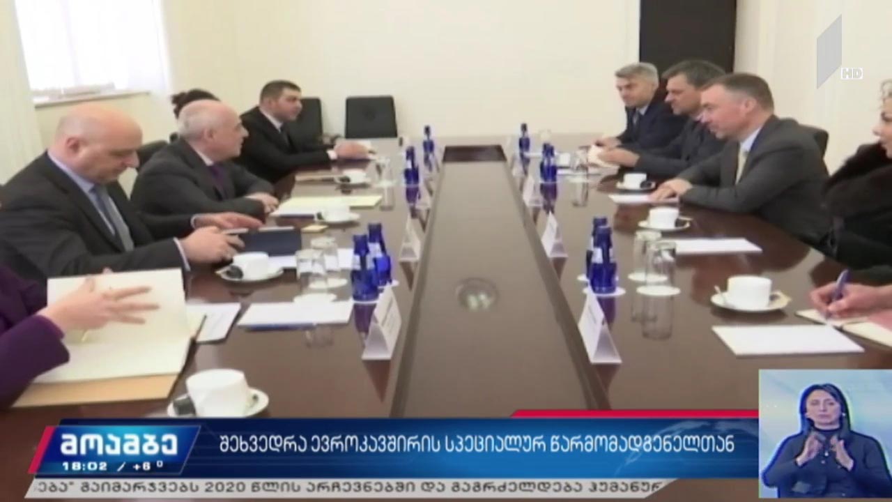 შეხვედრა ევროკავშირის სპეციალურ წარმომადგენელთან