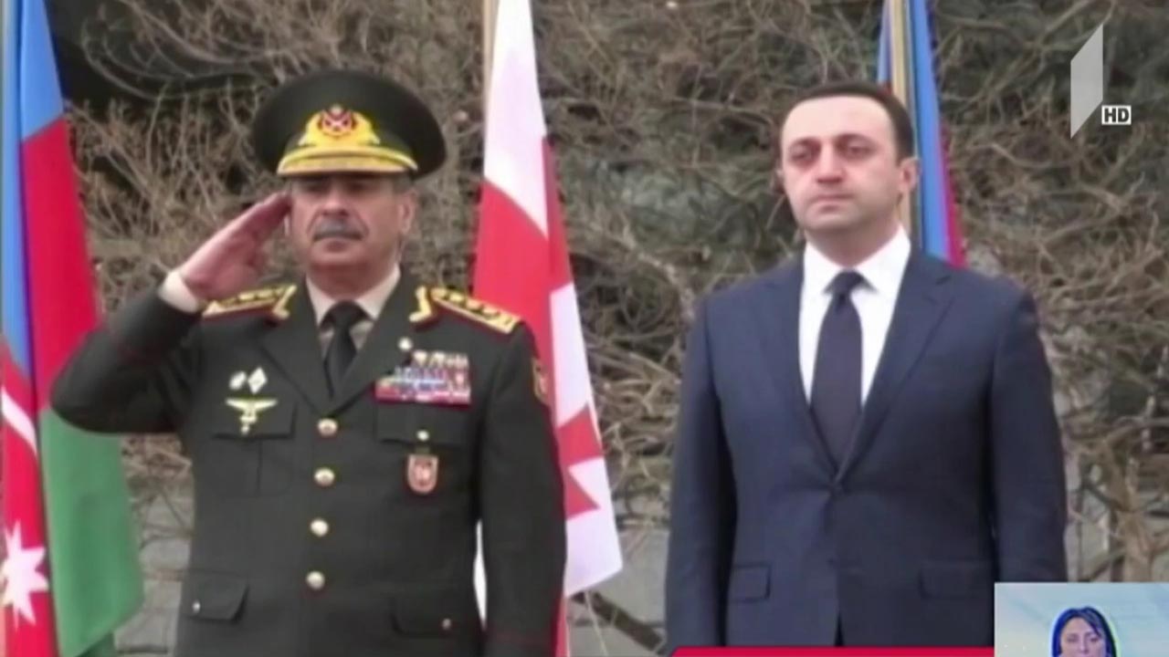 აზერბაიჯანის თავდაცვის მინისტრი საქართველოში 