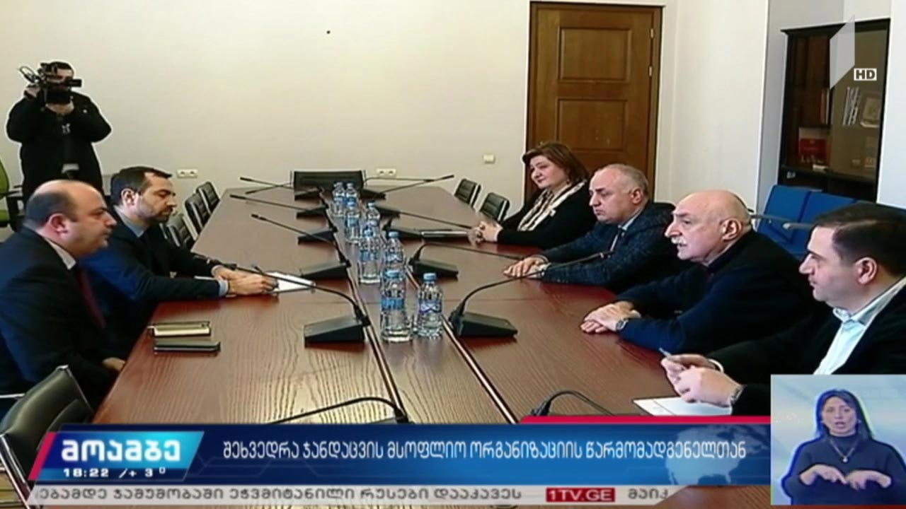 შეხვედრა ჯანდაცვის მსოფლიო ორგანიზაციის წარმომადგენელთან