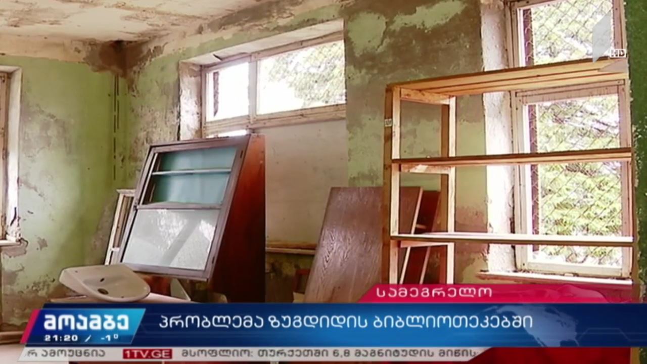 ზუგდიდის ბიბლიოთეკების ნაწილი განადგურების პირასაა