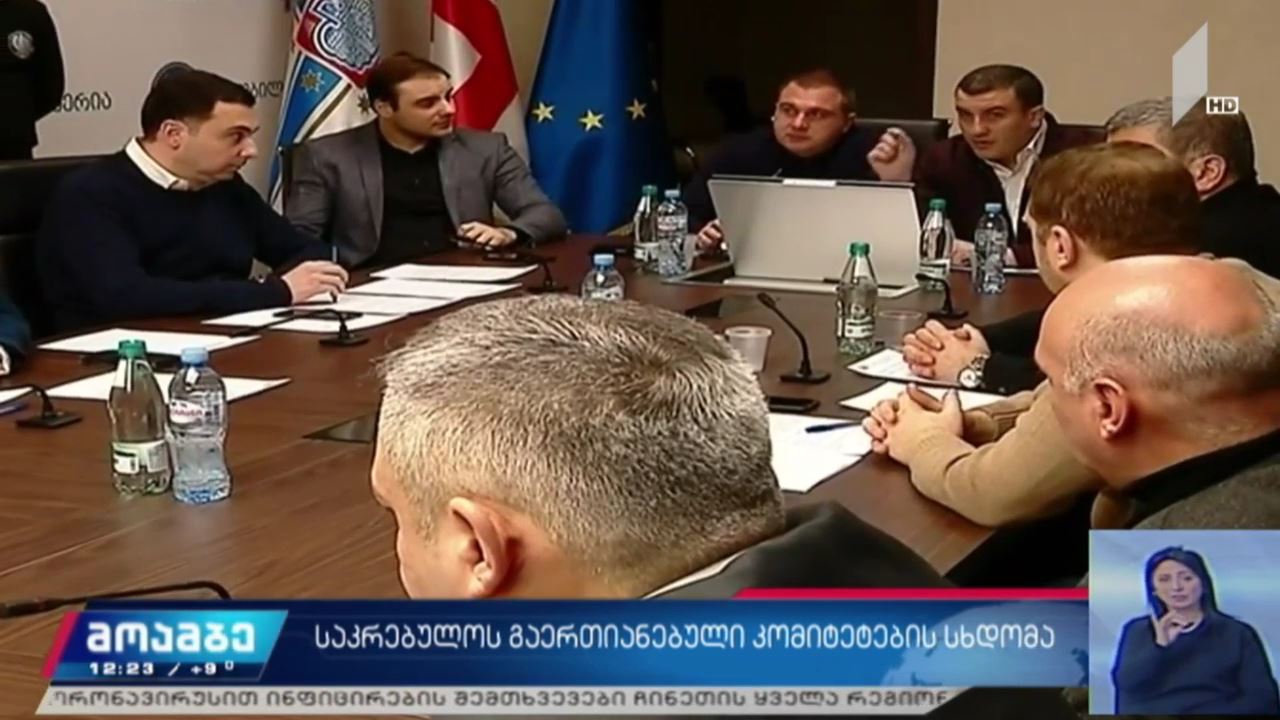 საკრებულოს გაერთიანებული კომიტეტების სხდომა