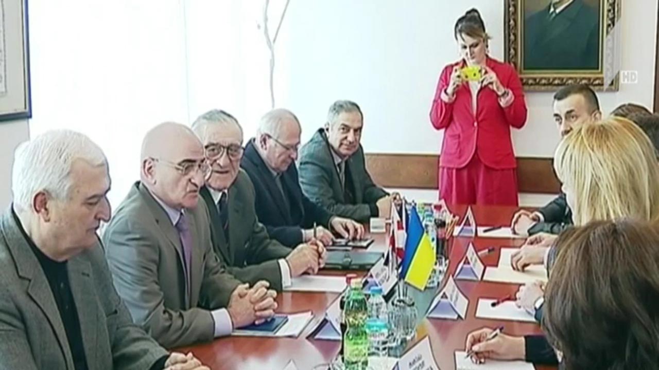 შეხვედრა უკრაინის დელეგაციასთან