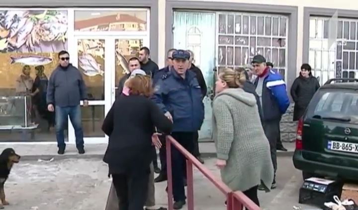 თევზით მოვაჭრეების პროტესტი ფოთში