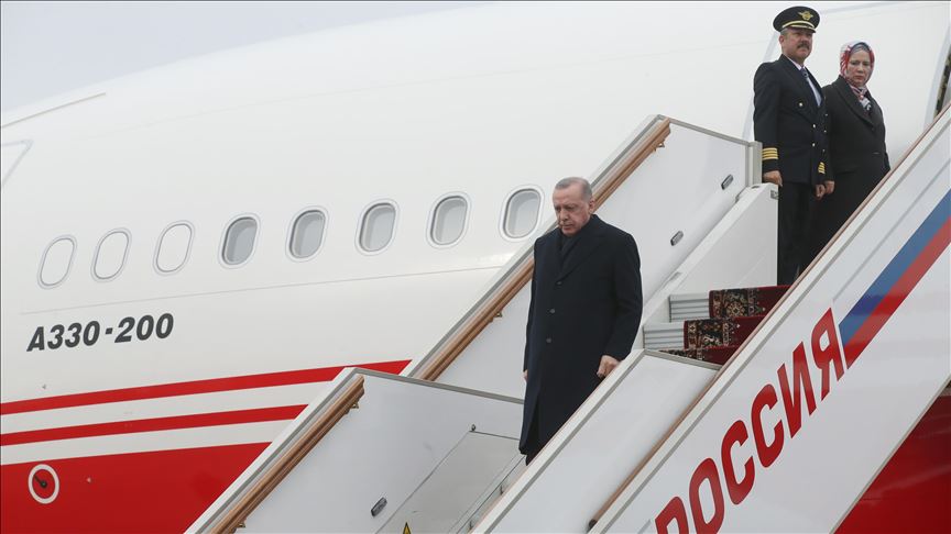 Rəcəb Tayyib Ərdoğan Moskvaya endi