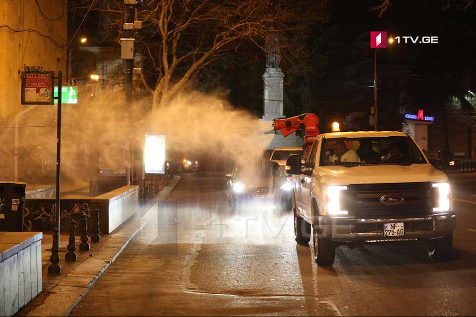 Disinfection works carried out in Tbilisi (PHOTO)