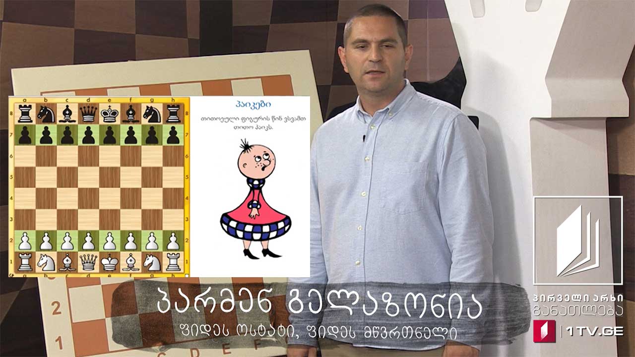 #ჭადრაკი მეხუთე გაკვეთილი, ფიგურების განლაგება - 11 აპრილი, 2020 #ტელესკოლა