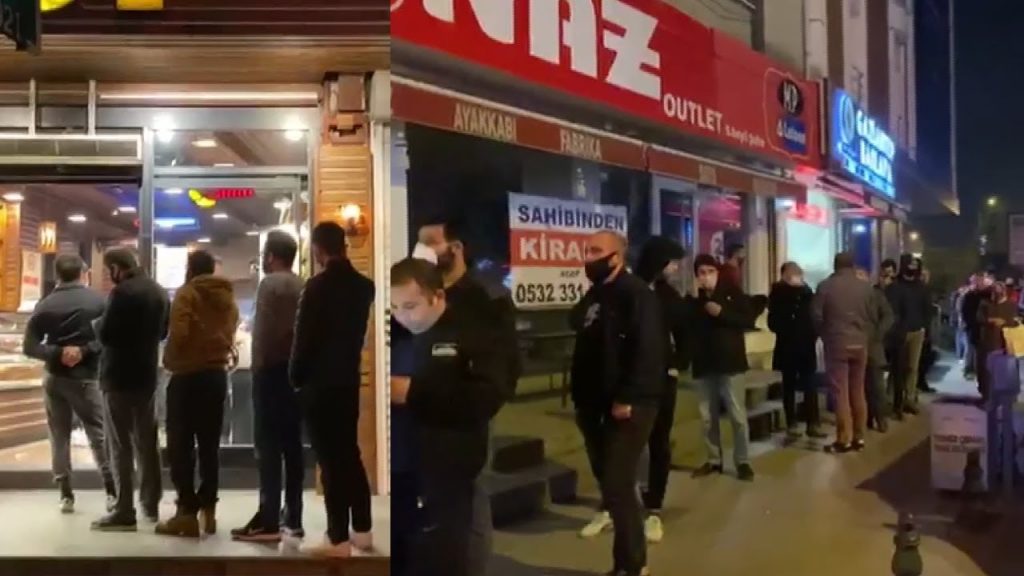 თურქეთში 48-საათიანი კომენდანტის საათის გამოცხადებას მაღაზიებთან რიგები მოჰყვა [ვიდეო]