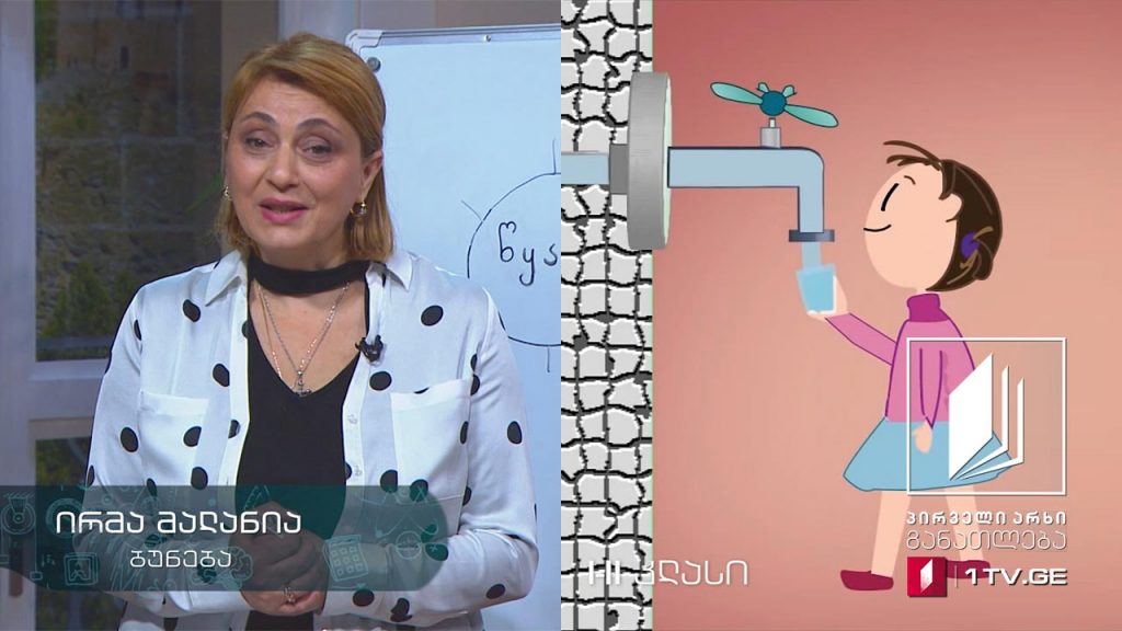 ბუნება, I-II კლასი – წყალი და მისი საჭიროება სიცოცხლისთვის, 15 აპრილი, 2020 #ტელესკოლა