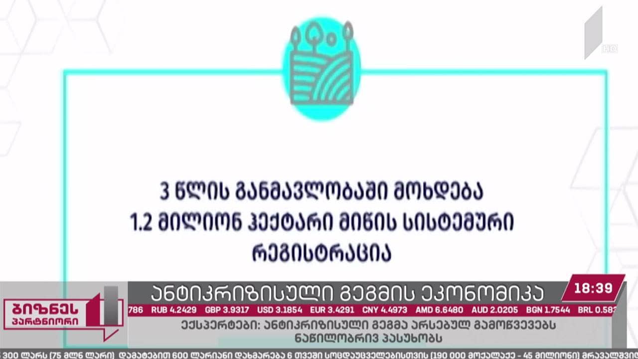 მთავრობამ COVID-19-ის ნეგატიური გავლენის შესარბილებად, 3.5 მლრდ ლარიანი პაკეტი წარადგინა