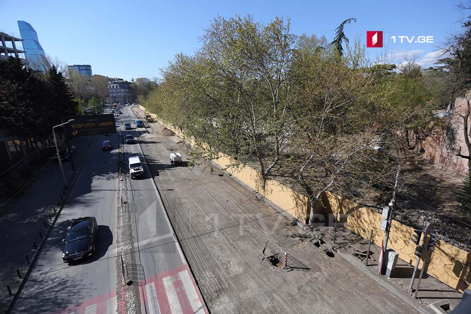 თბილისში, მარჯვენა სანაპიროზე საავტომობილო გზის რეაბილიტაცია სამ კვირაში დასრულდება