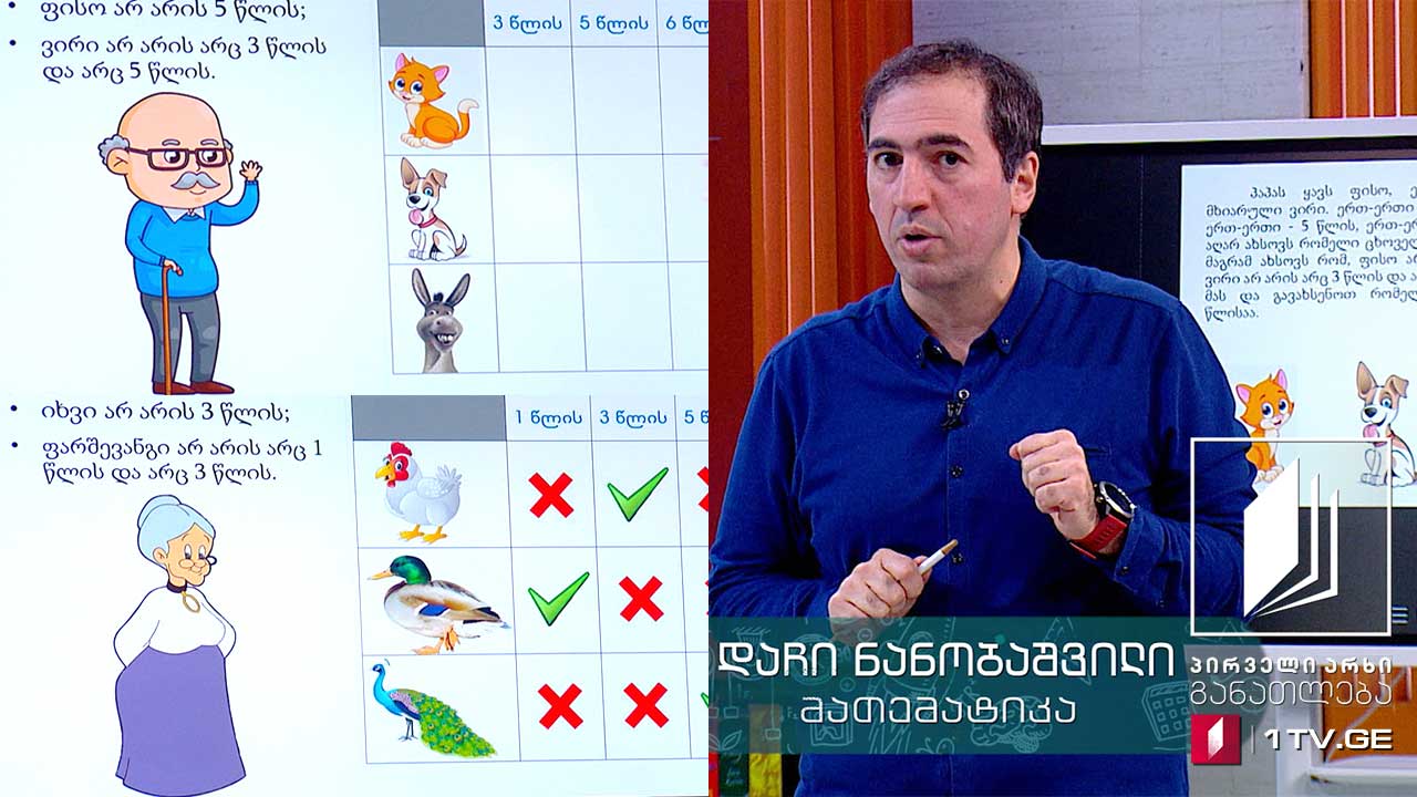 მათემატიკა, III კლასი - ამოცანის ამოხსნა სხვადასხვა მეთოდით, 14 მაისი, 2020 #ტელესკოლა