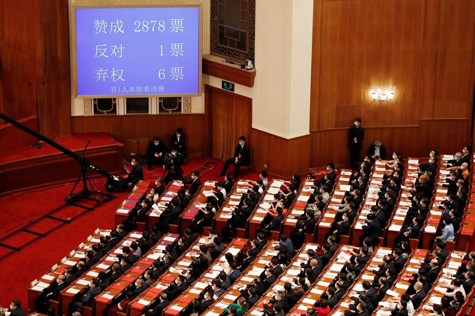 ჩინეთის პარლამენტმა ჰონგ-კონგისთვის გათვალისწინებული უსაფრთხოების ახალი კანონი დაამტკიცა