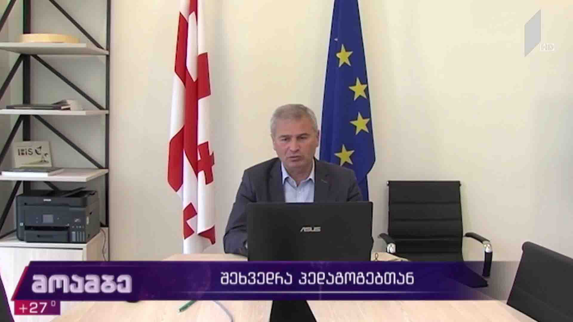 ონლაინშეხვედრა საჯარო სკოლების პედაგოგებთან